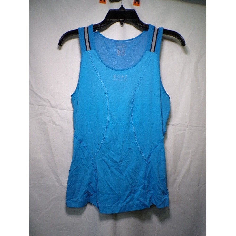 GORE Wear Women's Blue Running Tank Top Sleeveless Mesh Activewear M